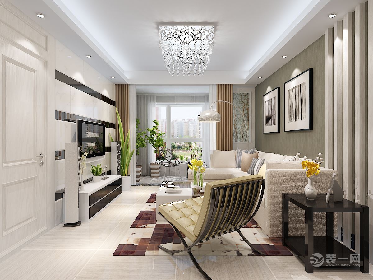 来源音乐现代港式装修 石家庄保利花园97平二