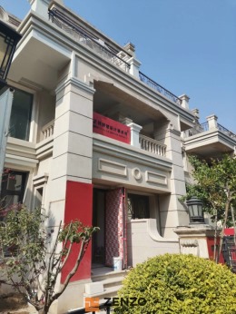 新界王府别墅施工现场