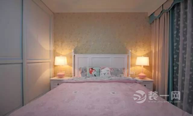 90㎡美式风格小两居装修设计效果图